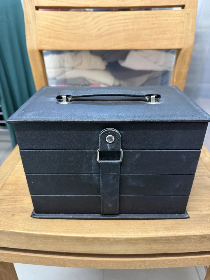 Schminkkoffer In Lederoptik Schwarz 82-teilig - Bild 1 von 4