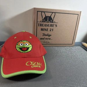 Vintage Sesamstraße Mütze Oscar The Grouch! Rot (966) - Bild 1 von 8
