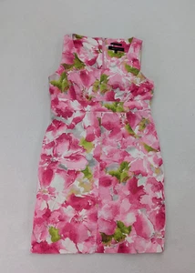 AK Anne Klein Damen Kleid Größe 12 Rosa Blumenmuster Etui - Bild 1 von 15