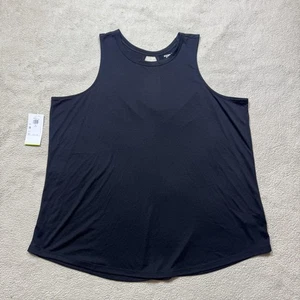 Canotta Old Navy Active donna 2X Plus nera Go-Dry Racerback allenamento atletico - Foto 1 di 14