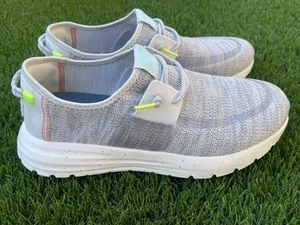 Hey Dude Womens Sirocco Sneaker Gray White Speckle Casual Slip On Shoe SZ 11 - Picture 1 of 8