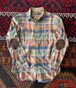 Vintage Polo Ralph Lauren Country Flannel Shirt Jacket Plaid Southwestern Sz. S - Picture 1 of 6