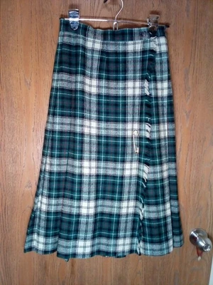 Vintage KGR Wm's Tartan Plaid Wool Kilt Skirt Sz 5/6 Excellent Condition - Image 1 of 4