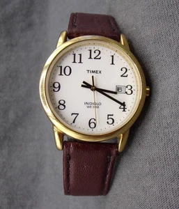 Men's TIMEX Water-Resistant Watch w/ Backlight & New Battery - Works Great! G16 - Picture 1 of 7