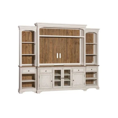 Entertainment Center with Piers - Image 1 of 4