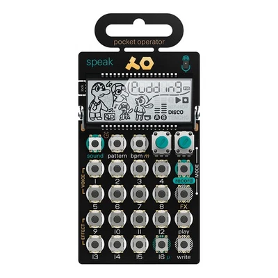 Teenage Engineering - Pocket Operator PO-35 SPEAK Vo... Black / Grey / Turquoise - Bild 1 von 3