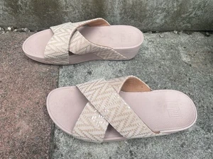 Womens Ladies Shoes FITFLOP LULU SUMMER SANDALS Chevron Flip Flops EUR 41 UK 7 - Picture 1 of 10