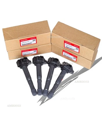 4PCS DENSO Ignition Coils For Honda Accord CR-V Acura ILX TLX 2.4L 30520-5A2-A01 - Image 1 of 4