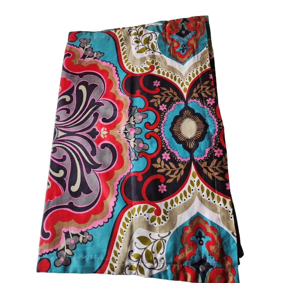 MAX STUDIO Rojo Azul Boho Medallón ESTÁNDAR Fundas de Almohada - Juego de 2 Foto 1 de 4