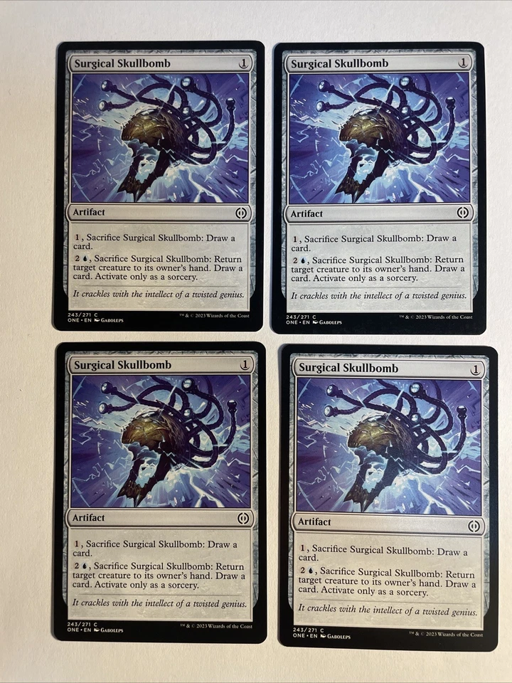 4x Mtg Phyrexia All Will Be One Surgical Skullbomb NM/M Magic The Gathering - Bild 1 von 2