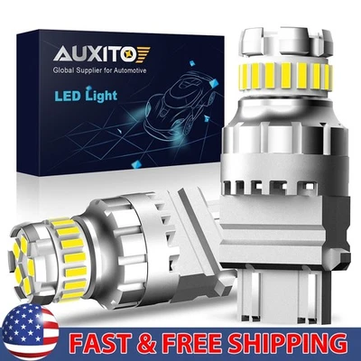 3157 3156 3057 4157 LED Freno Inverso Señal de Giro Bombilla 6500K Blanco Foto 1 de 4