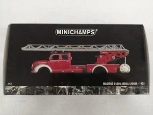 【Mini Car】 MINICHAMPS MAGIRUS S6500 AERIAL LADDER-19 1/43 scale model - Picture 1 of 11
