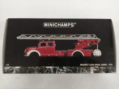 【Mini Car】 MINICHAMPS MAGIRUS S6500 AERIAL LADDER-19 1/43 scale model - Image 1 of 4