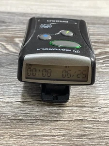 Black Vintage Motorola BR850 Pager, Tested. Turns On! - Imagen 1 de 8