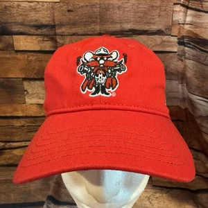 Texas Tech Hat Cap Red Adjustable Red Raiders Under Armour Mascot Raider Red - Picture 1 of 7