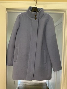 J Crew City Mantel Damen 8 Wollmischung Beige Reißverschluss Mantel Jacke Neu ohne Etikett - Bild 1 von 5