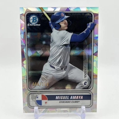 2020 Bowman Spanning The Globe Chrome Atomic Refractor /150 Miguel Amaya #STG-MA - Image 1 of 2