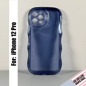 Funda para iPhone 12 Pro - Azul Jalea | Bordes Ondulados | Agarre Delgado Contorneado - Imagen 1 de 11