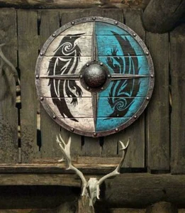 Medieval Eivor Valhalla Raven Authentic Battleworn Viking Shield Knight Templar - Picture 1 of 3
