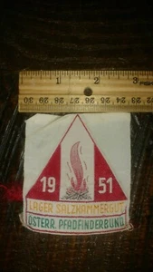 Rara Patch Federazione Scout Austriaca 1951 Boy Scout Jamboree - Foto 1 di 3