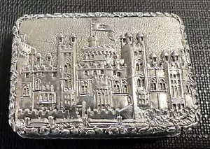 Sterling Silver Windsor Castle Castle top vinaigrette by Nathaniel Mills 1841 - Picture 1 of 10