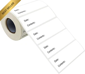 500Pcs Kitchen Stickers, Food Storage Date Labels 2.5x5cm - Picture 1 of 12