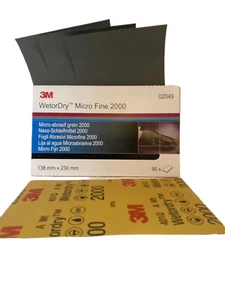 3M Nassschleifpapier P2000 138x230  5 Stück - Bild 1 von 2