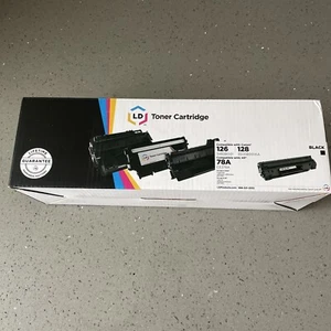 LD Schwarz Tonerkassette Canon 128 126 HP 78A Neu in offener Verpackung - Bild 1 von 6