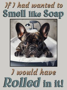 French Bulldog Frenchie Gift Brindle Pet Dog Funny Fridge Magnet - Picture 1 of 8