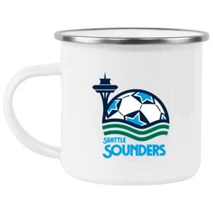 Seattle Sounders Campingbecher 12 Unzen Emaille | NASL Fußballmannschaft - Bild 1 von 1