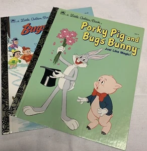 Bugs Bunny Porky Pig Vintage Little Golden Books / Mint Condition - Picture 1 of 4