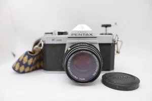 Pentax K1000 Black 35mm Film Camera w/ 50mm f2 Lens, Strap and Cover - Picture 1 of 12