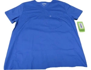 Landau Stretch Men's V-Neck Vent Scrub Top - 4127- M - Picture 1 of 4