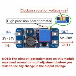 MT3608 DC-DC Step-Up Converter Booster Power Supply Module Boost Board Nice - Picture 1 of 9