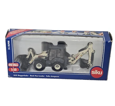 Siku escala 1/50 diecast 3531 - excavadora retro azada cargadora Terex en caja diecast Foto 1 de 4