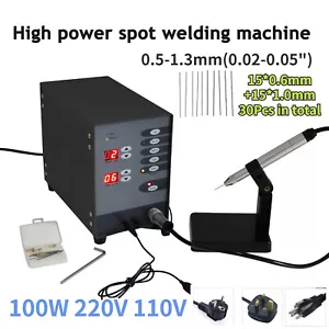 100W Automatisches Impuls Argon Schweißgerät mit 30 Stück Nadel 220V 110V Punktschweißgerät - Bild 1 von 15