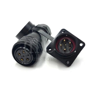 WEIPU SA20 Waterproof 6Pin Circular Cable Plug Socket Connector IP68 Panel Mount - Image 1 of 4