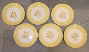 Juego de 6 platos de sándwich de oro vintage Century Service otoño desierto 7" P6949 - Imagen 1 de 3
