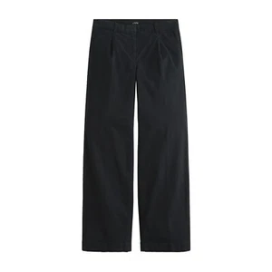 J.Crew Pleated Capeside Chinos Womens Tall Sizes High Rise Wide Leg Black Pants - Picture 1 of 1