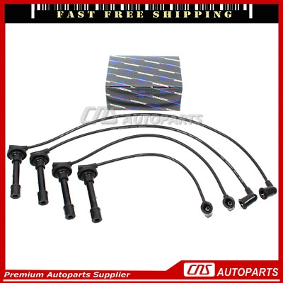 Ignition Coil Spark Plug Wire Kit For Honda Integra CRX Civic Del Sol Civic - Image 1 of 2