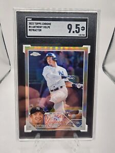 2023 Topps Chrome Anthony Volpe Refractor #4 RC Rookie Yankees SGC 9.5