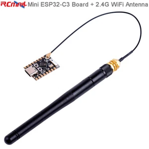 ESP32-C3 WiFi Development Board ESP32C3FN4 4M Flash + 2.4G WiFi Antenna IPX - Picture 1 of 6