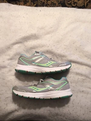 Saucony Grid Cohesion 11 Running Shoes Womens Size 9 Silver Teal S10420-11 - Image 1 of 4