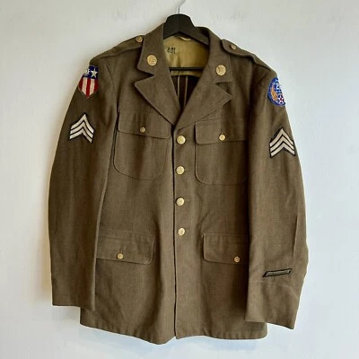 WWII Army Air Corps Uniform 20th AAC Div CBI Patched Aircrew - Image 1 of 4