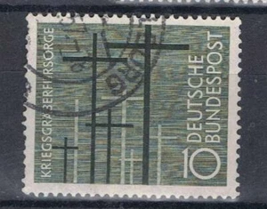 Alemania 1956 Tumbas de Guerra SG 1174 Mi 248 Usado - Imagen 1 de 1