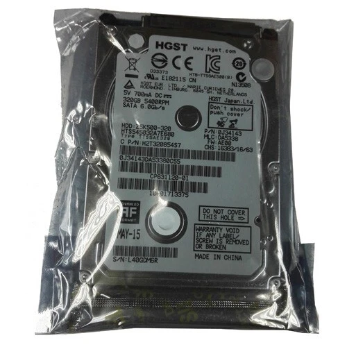 Hitachi 320GB HTS545032A7E680 540RPM SATA 2.5" Laptop HDD Hard Disk Drive - Image 1 of 1