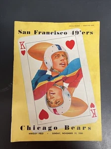San Francisco 49ers vs Chicago Bears Programm Wrigley Field 19. November 1950 - Bild 1 von 9