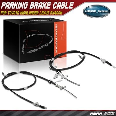 2pcs Rear Parking Brake Cable for Toyota Highlander 2006-2007 RX400h 2006-2008 - Image 1 of 4