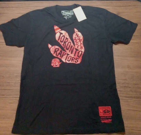 Mitchell & Ness Toronto Raptors Shirt Size Mens medium Dino claw logo Nba Cover