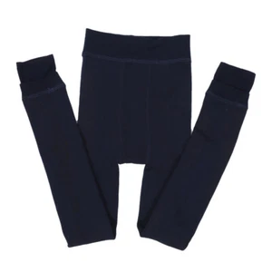Women's Winter Warm Elastic Leggings 200g (Navy Blue) - Picture 1 of 10